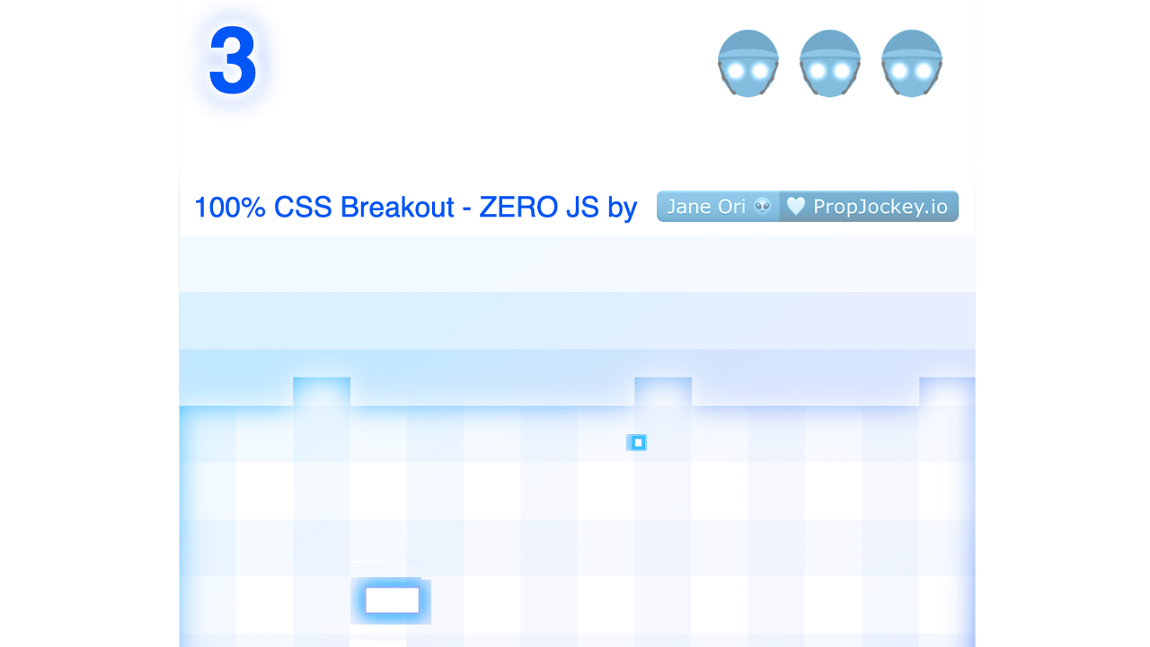 100% CSS Breakout (game)