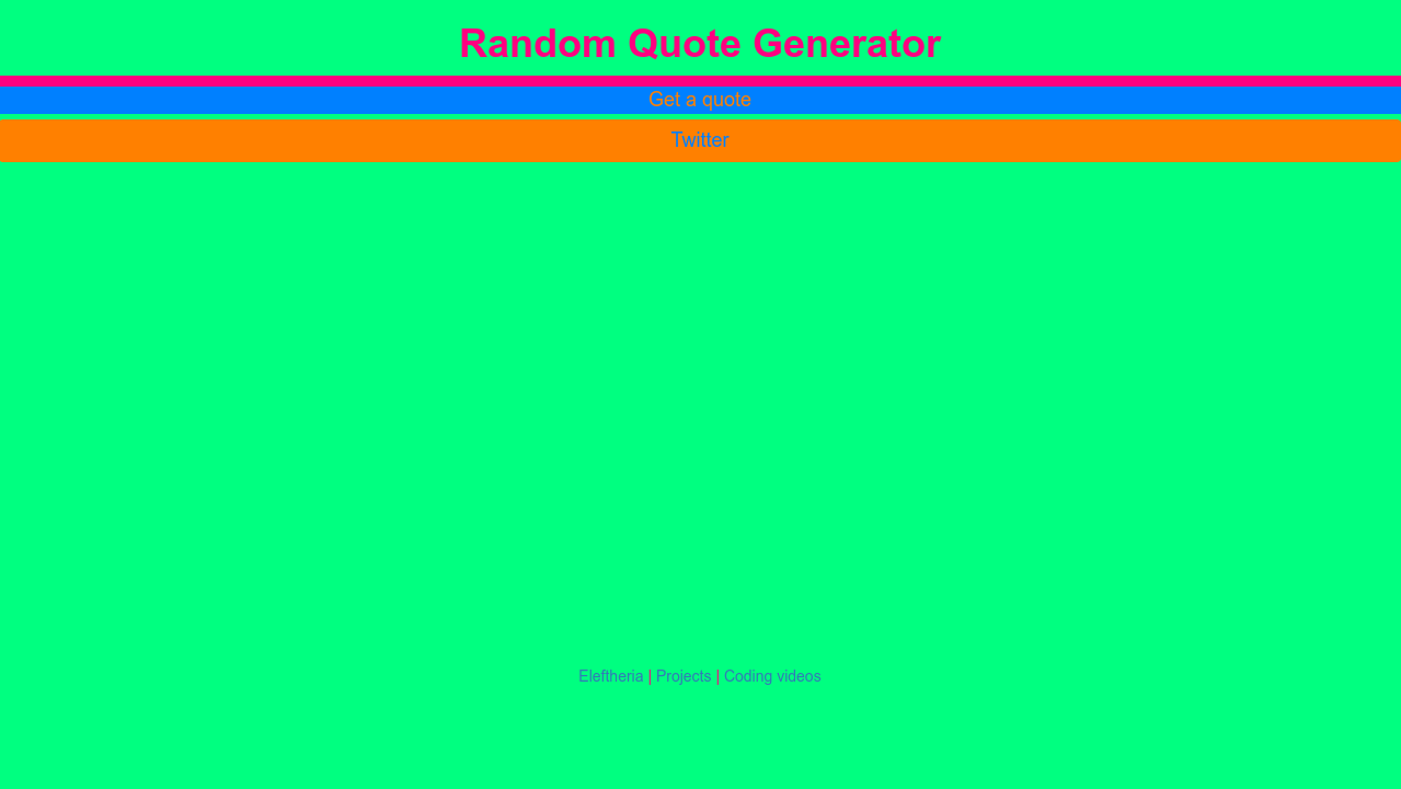 Random Quote Generator