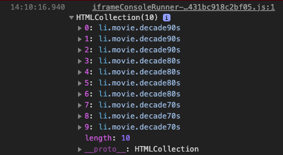 HTMLCollection