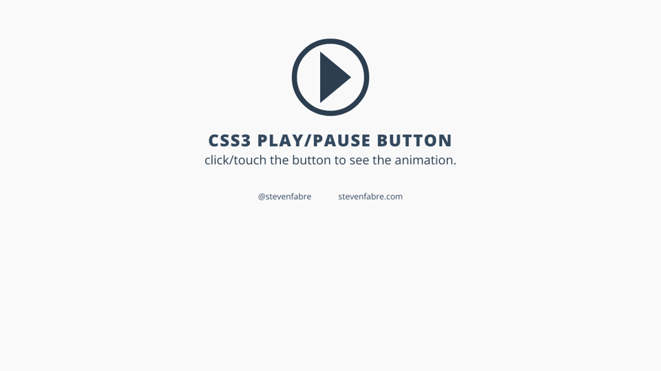 Css3 Play Pause Button
