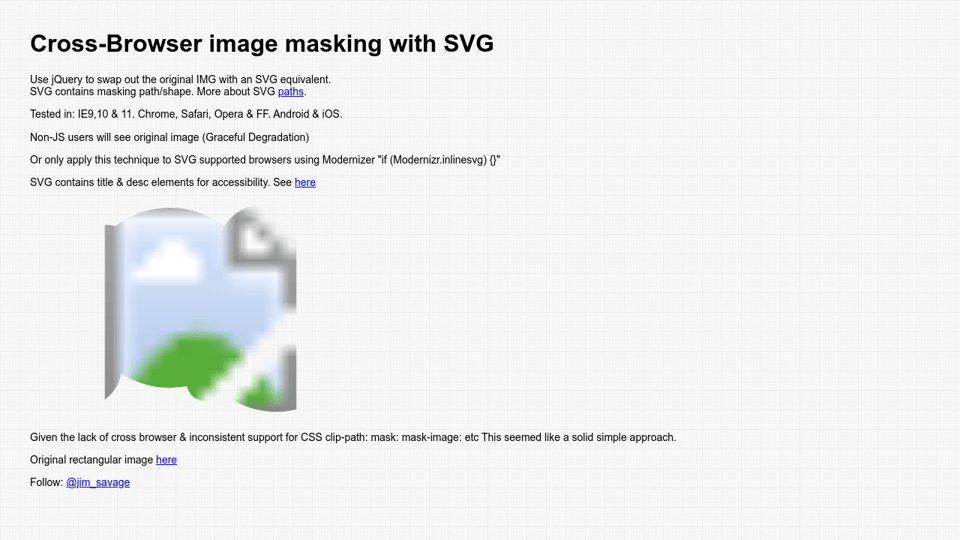 Download Cross Browser Image Masking With Svg