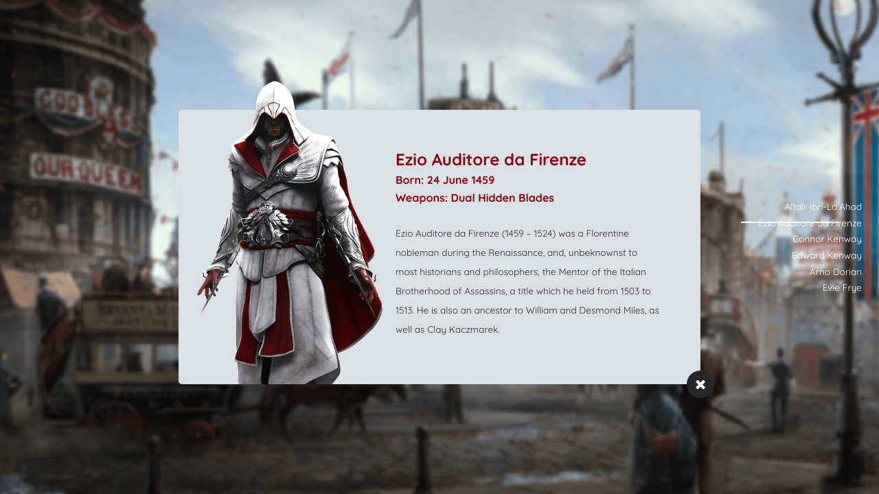 Assassin S Creed Profile