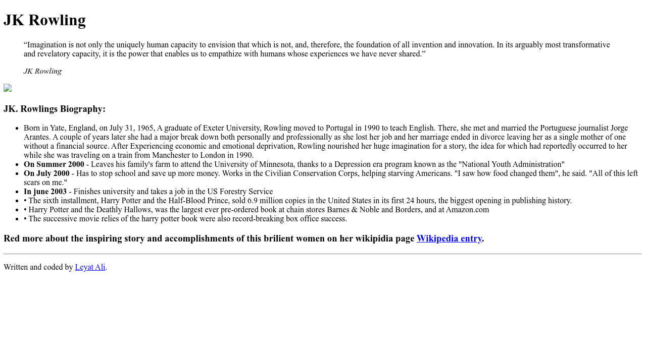 Jk Rowling S Tribute