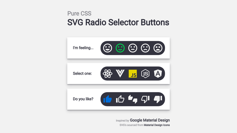 Download Pure Css Svg Radio Selector Buttons