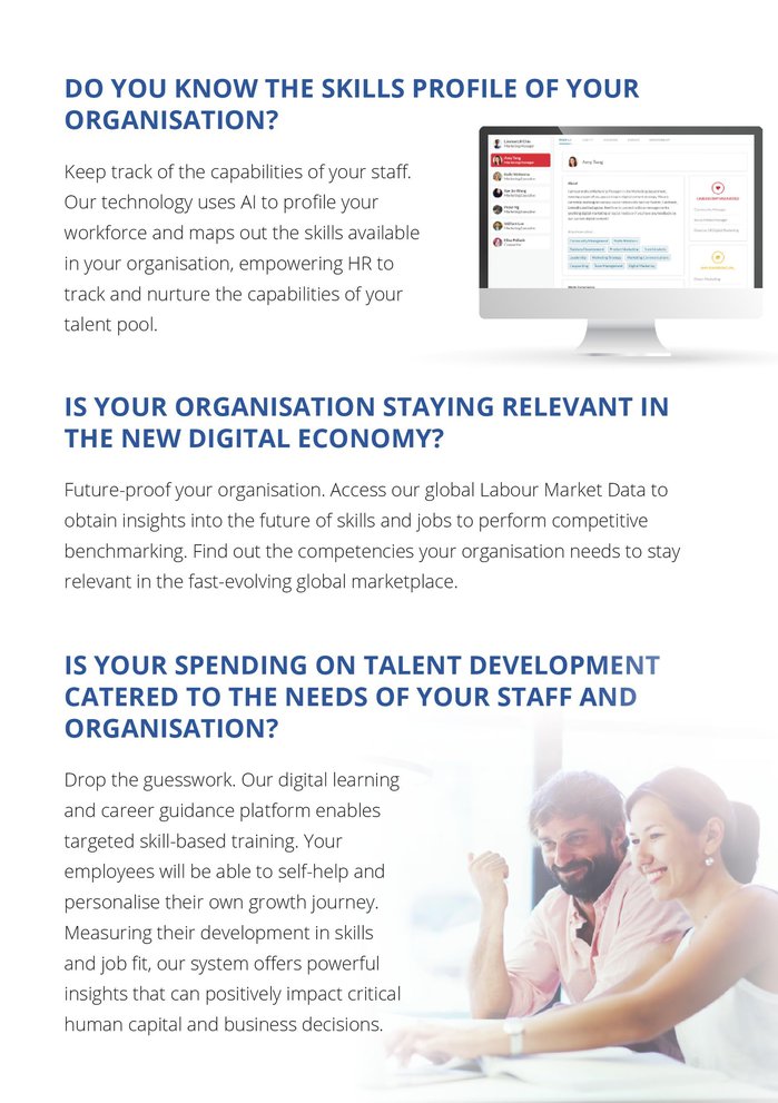 Sample brochure for JobKred: Page 2