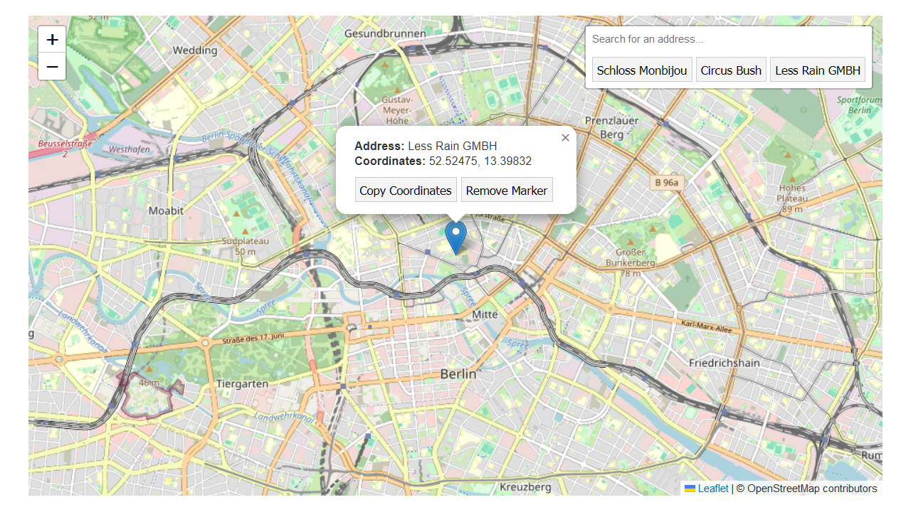 Leaflet Map with Geocoder [Update 08/01/25]