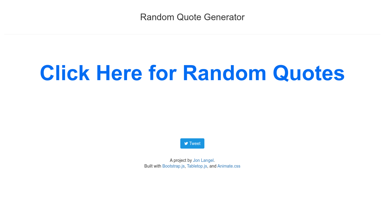 Random Quote Generator