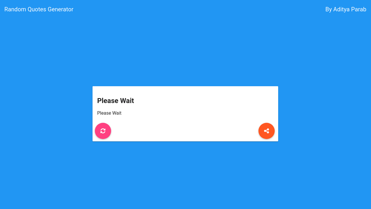 Random Quote Generator