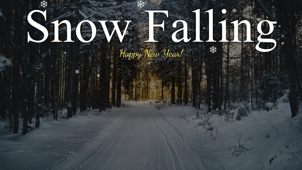 Download Snow Falling Motion Effect. SVG animation.