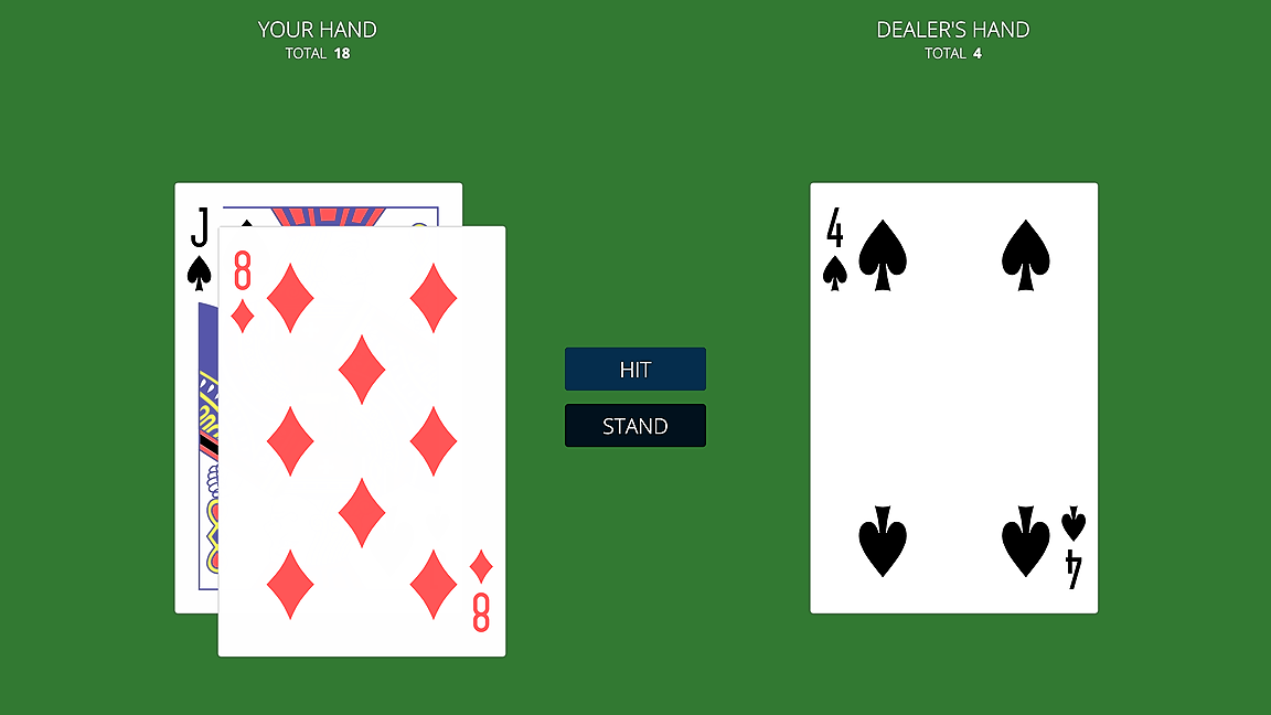Pure CSS Blackjack