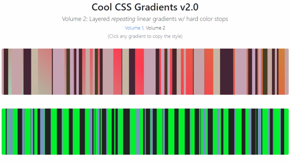 Cool CSS Gradients v2.0