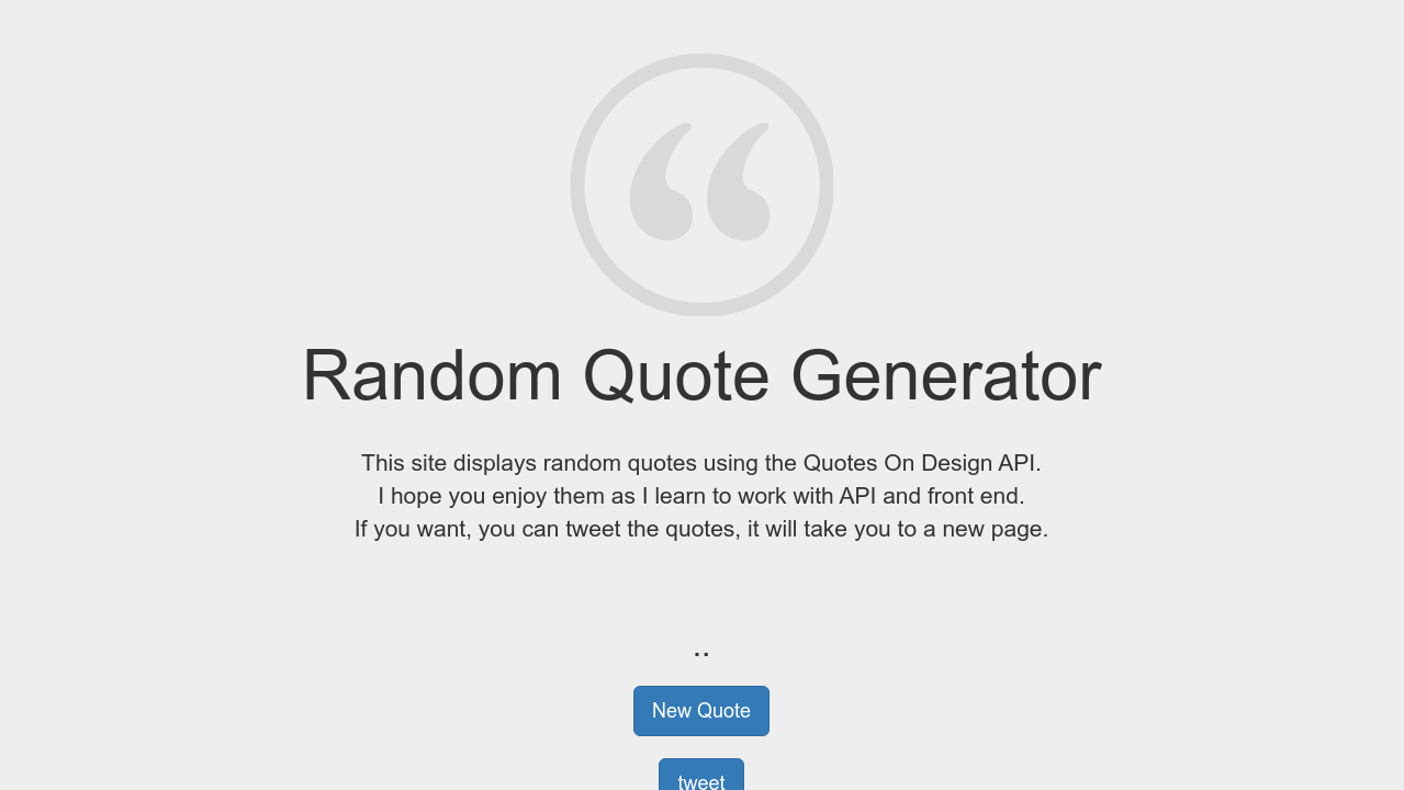 Get Random Quote Generator