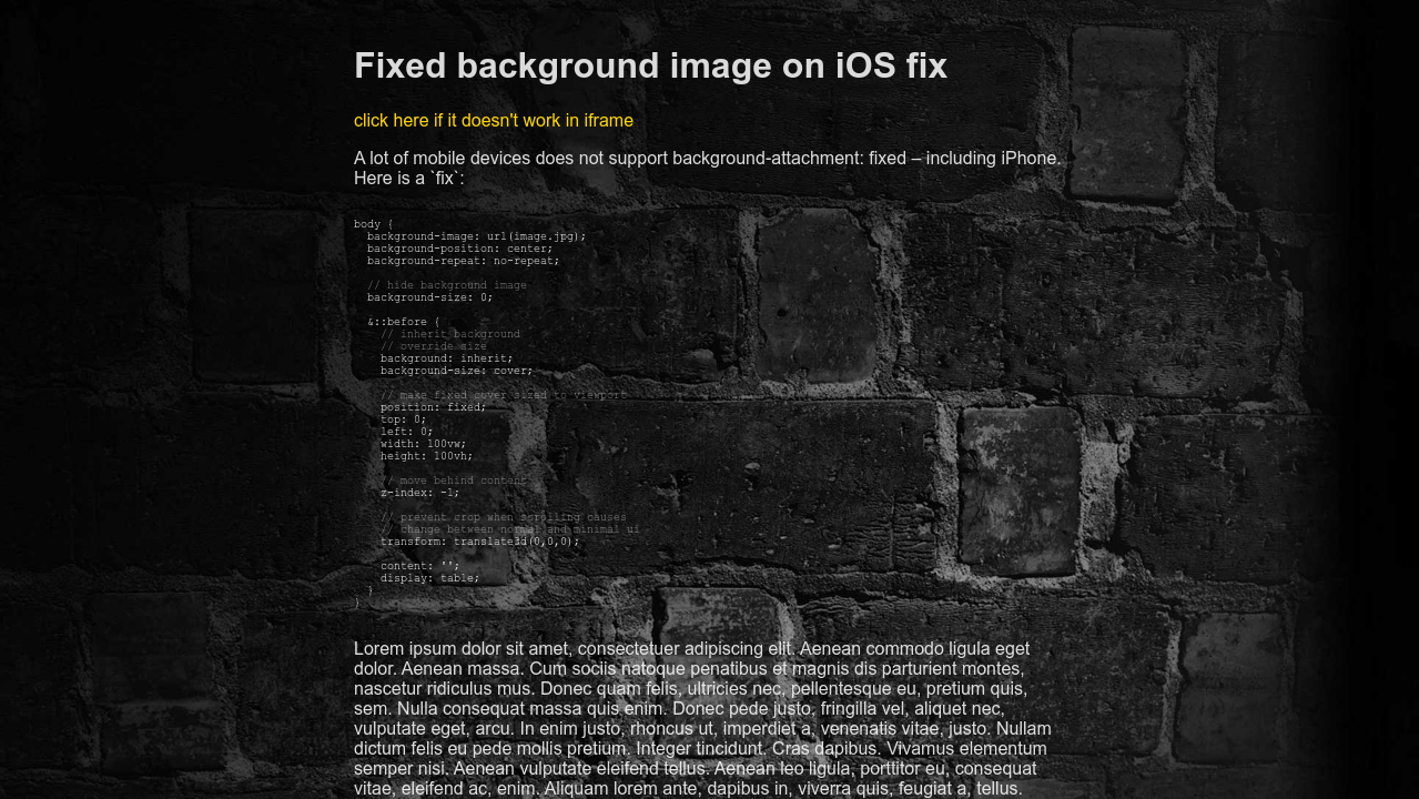 Fixed Background Image On Ios Fix
