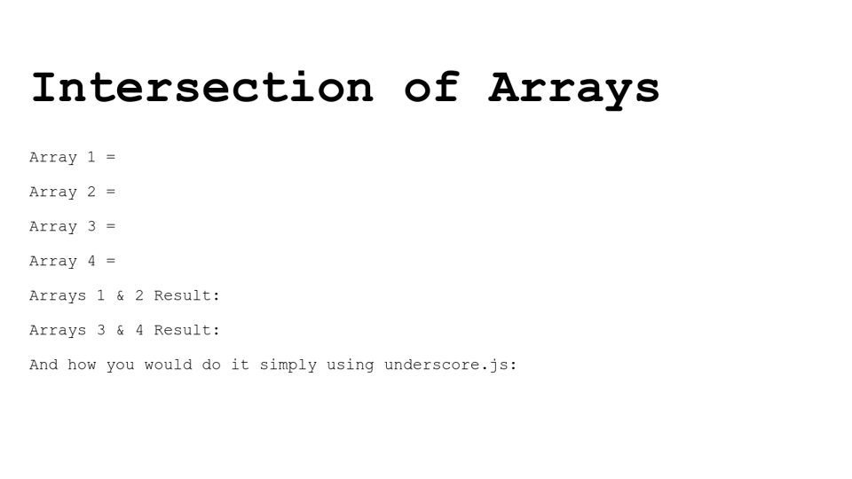 Codepen Faddah S Array Intersection