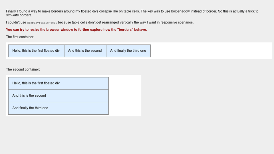 Table Border Collapse Without Css Table Border Collapse Without Css