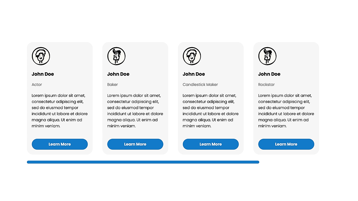 CSS Grid scrolling cards