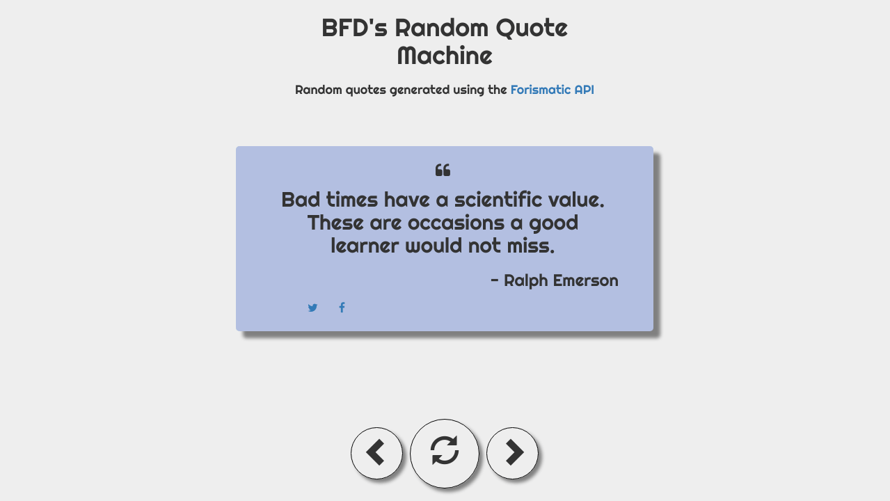 Freecodecamp Random Quote Generator