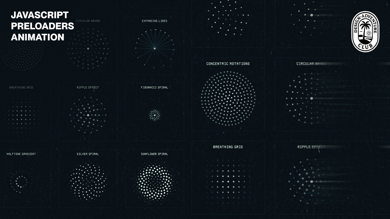[javascript] Circular Animations Set N°1
