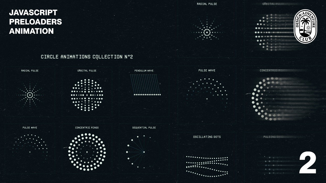 [javascript] Circular Animations Set N°2