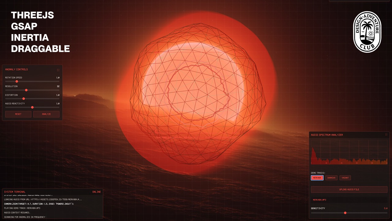 [gsap/threejs/inertia] Audio Visualizer with THREEJS - Challenge #2 ...