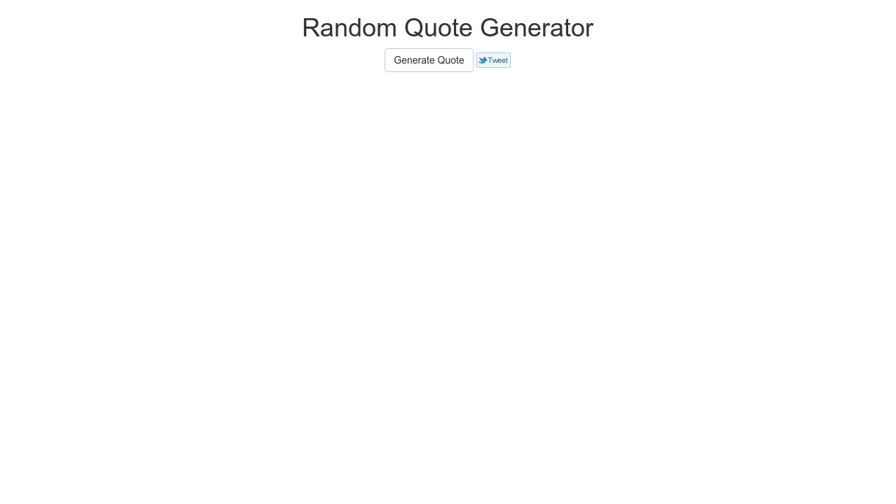 Random Quote Generator