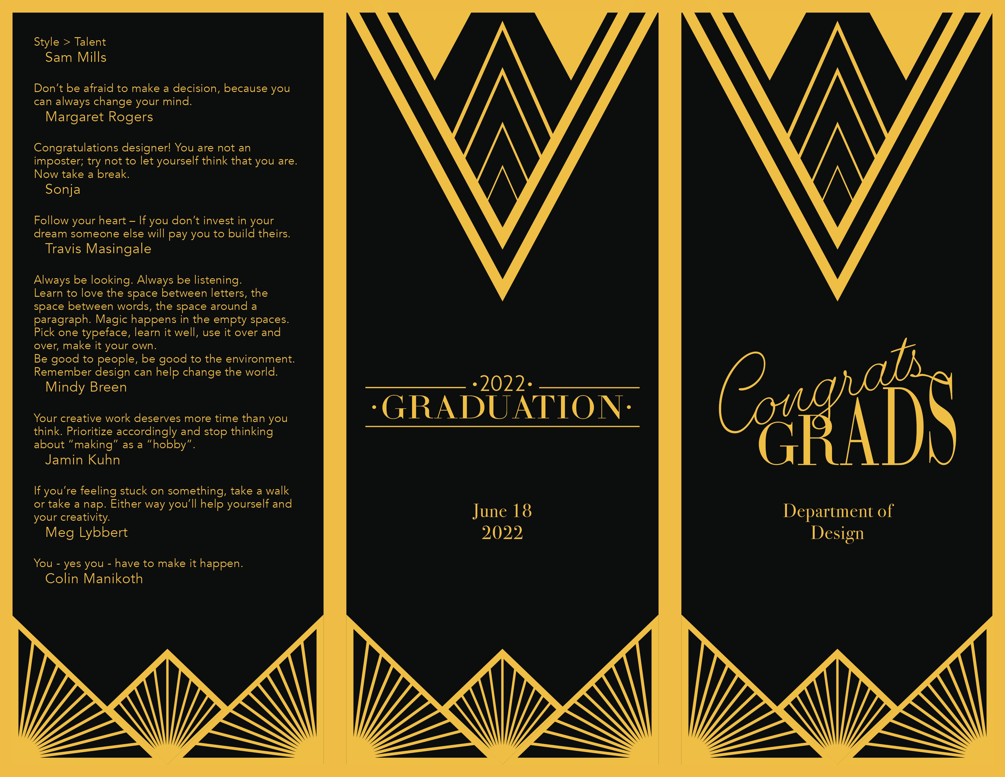 graduation pamphlet page 1