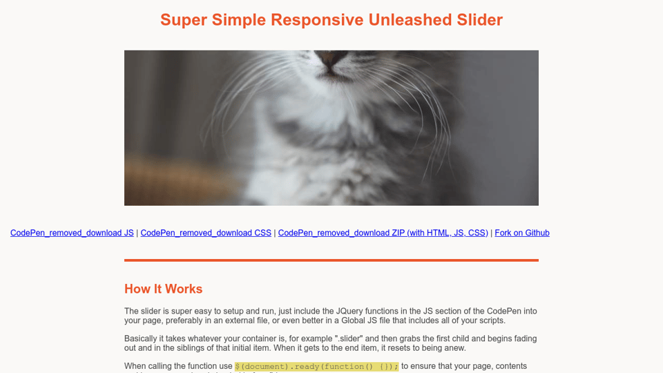 Reponsive JQUERY Slider