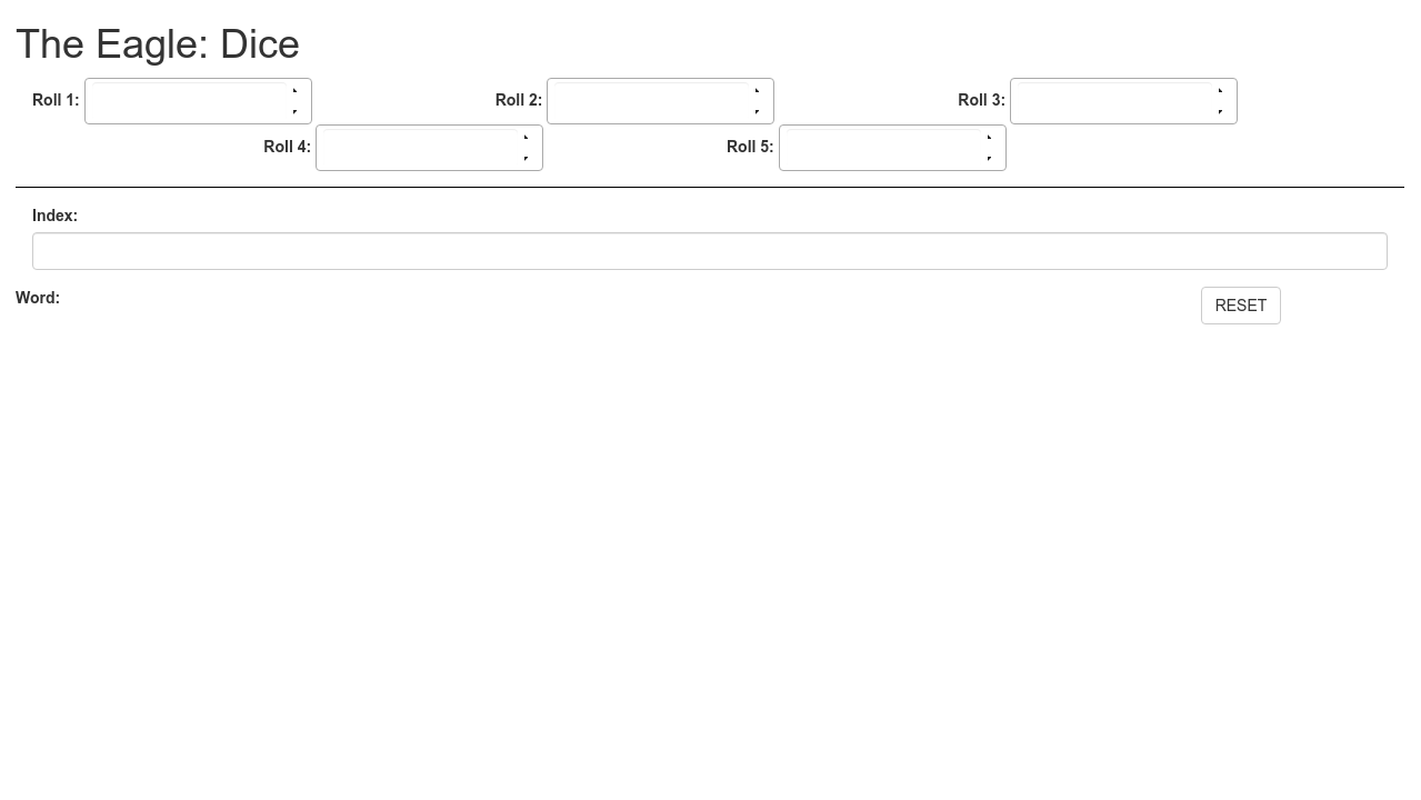 The Eagle Dice Spinner