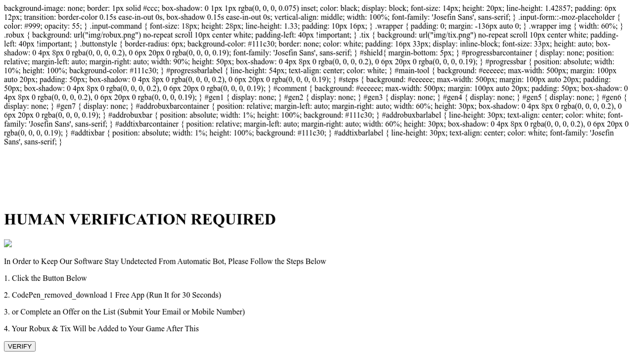 Javascript Free Robux Code