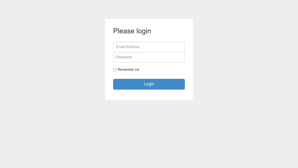 Bootstrap For Login Page Bootstrap For Login Page