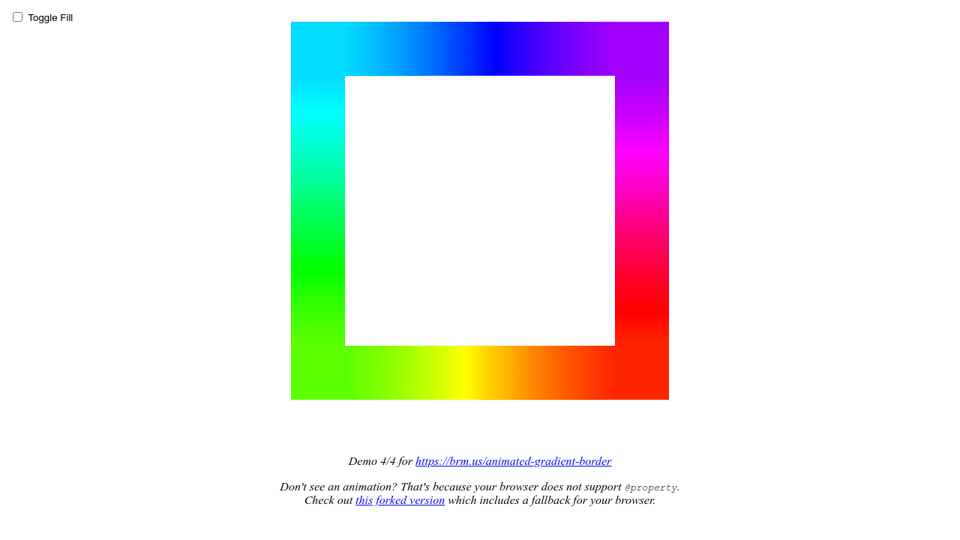 Download CSS Rainbow Gradient Border (Animated)