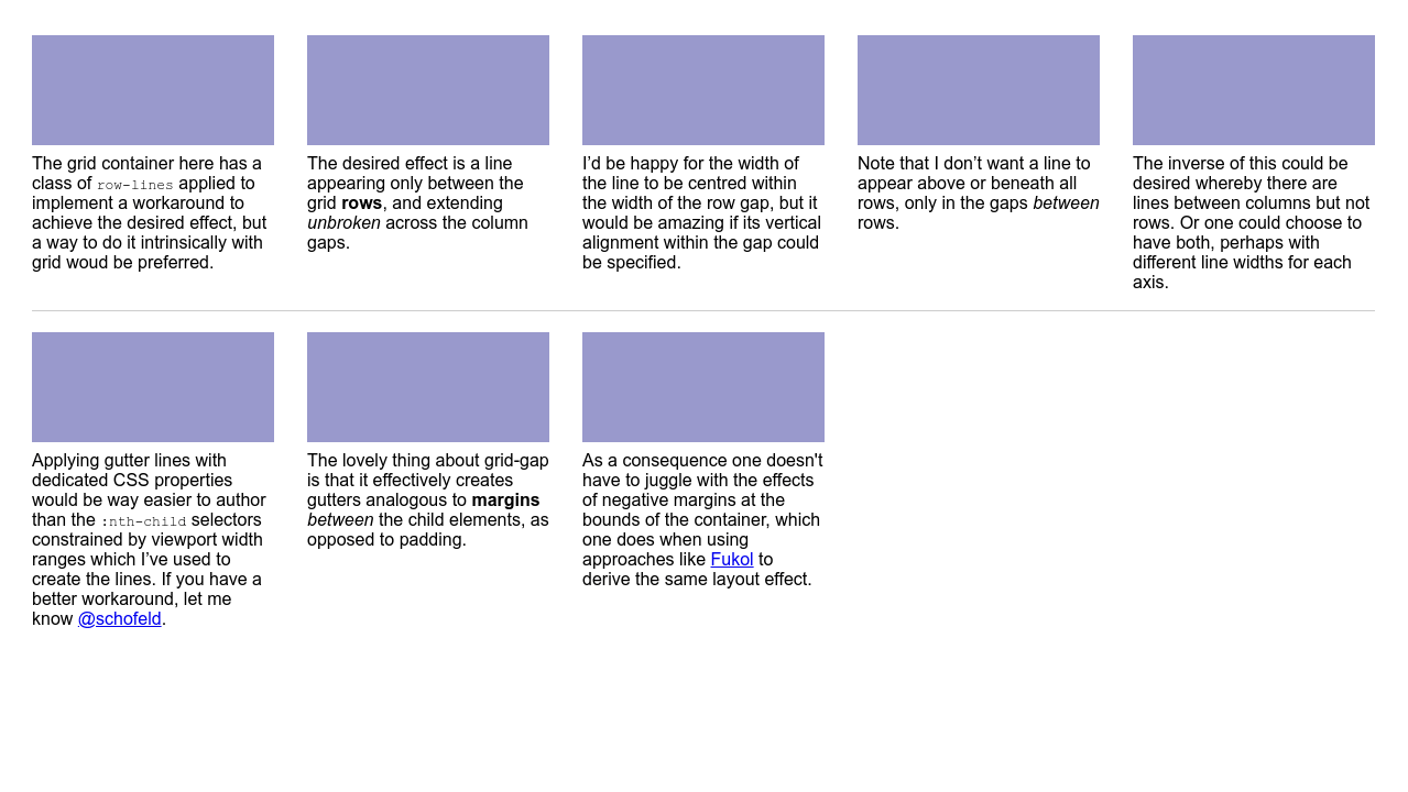Horizontal Lines Between Css Grid Rows
