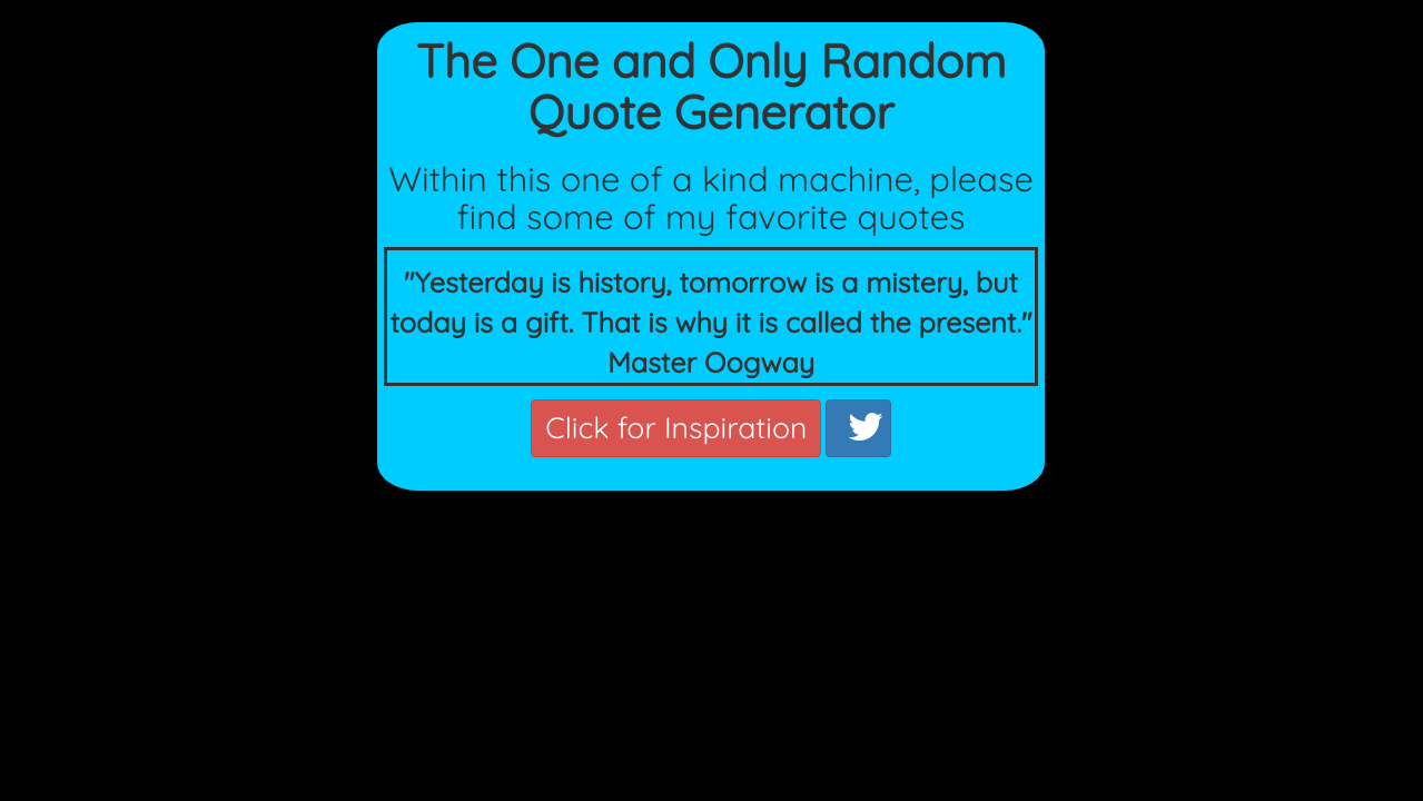 Random Quote Generator
