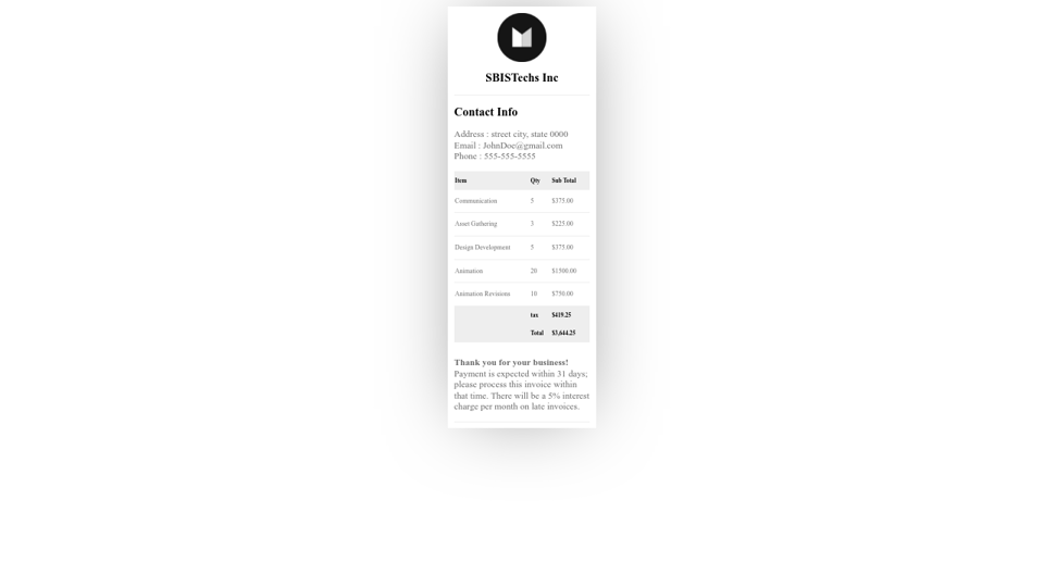 Print Templates Pos Receipt Template