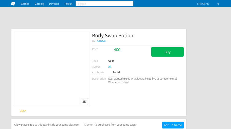 A Pen By Charlie Lecher - using body swap potion in roblox