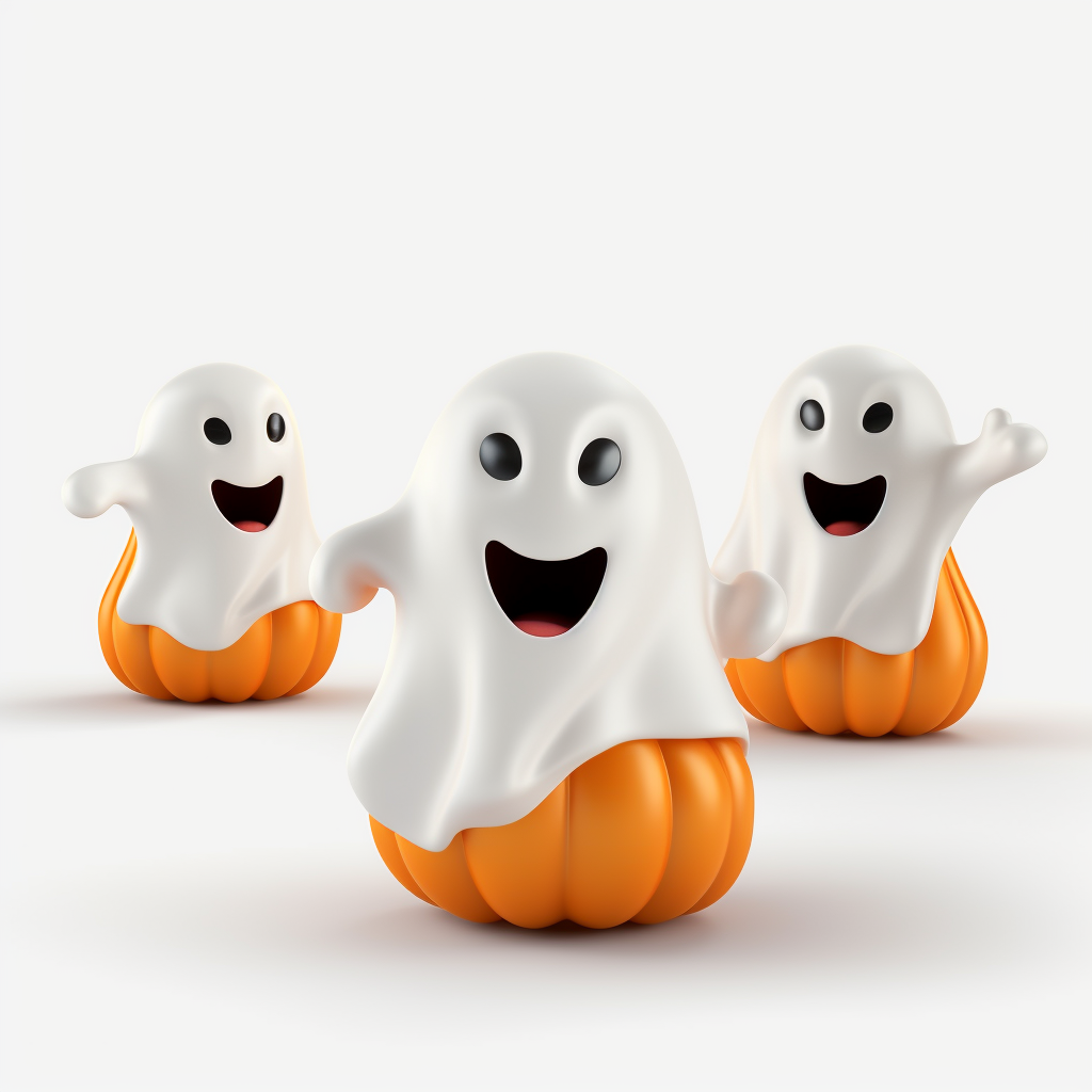 Ghost And Pumpkin Halloween Clipart