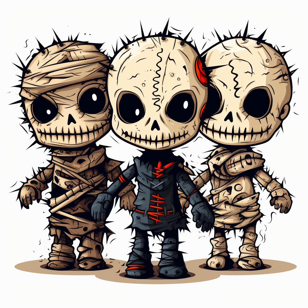 Halloween Voodoo Dolls Clipart