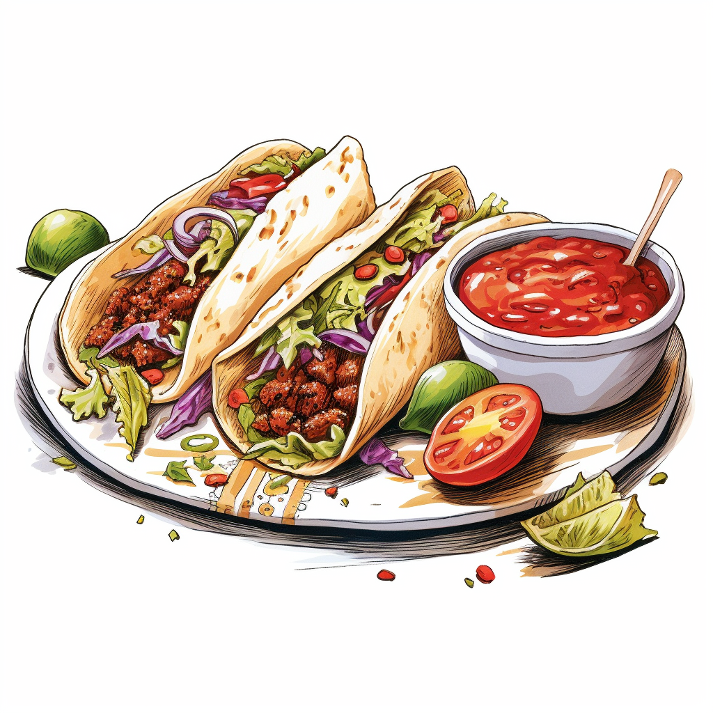 Mexican Food Illustration