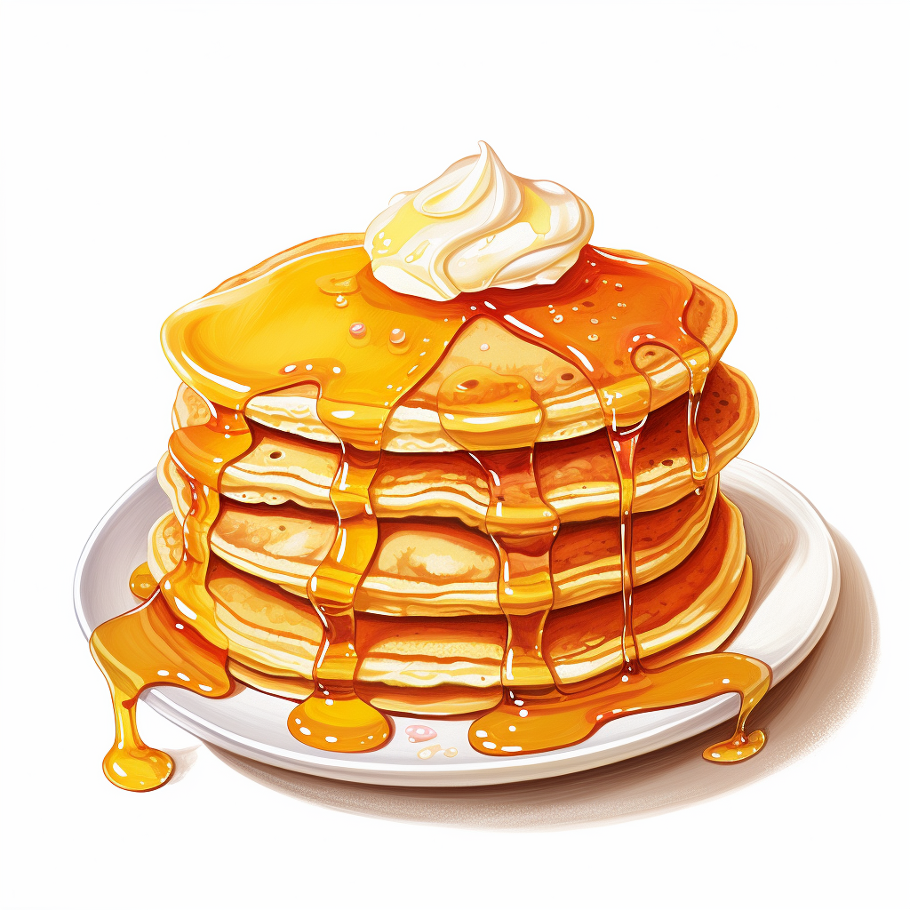 Pancake Breakfast Illustration