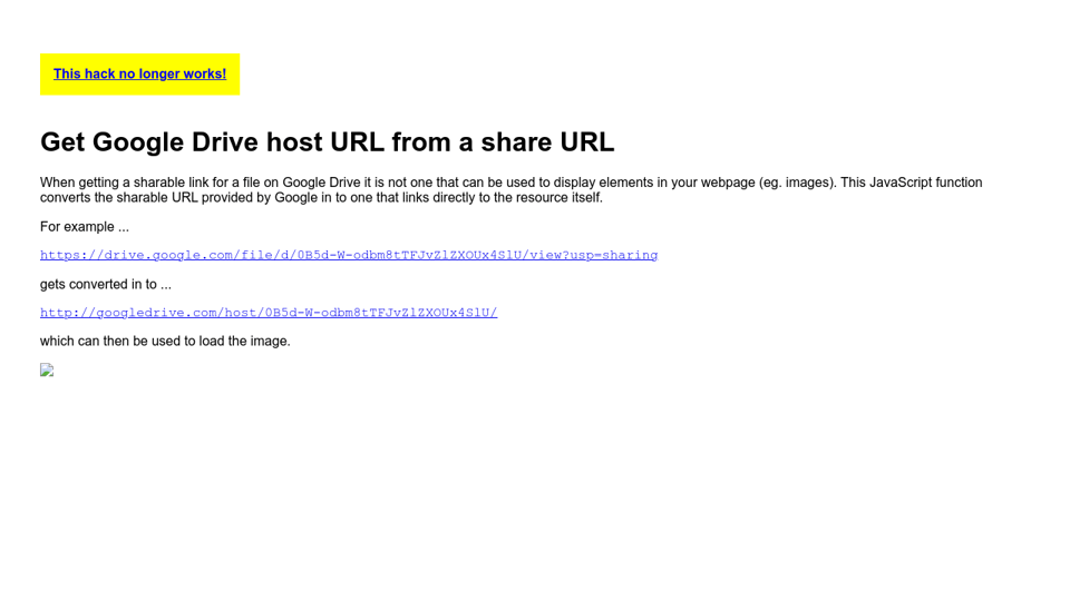 convert google drive shared image url