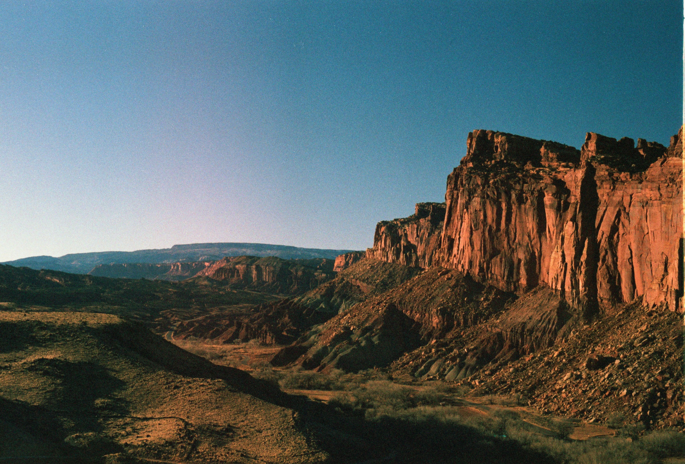 red rock cliffs