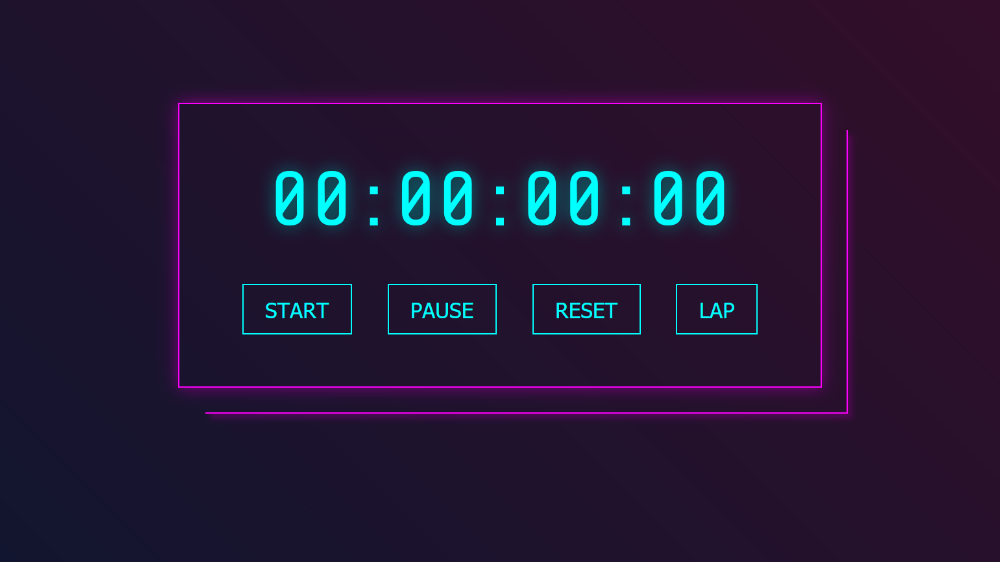 Neon Stopwatch