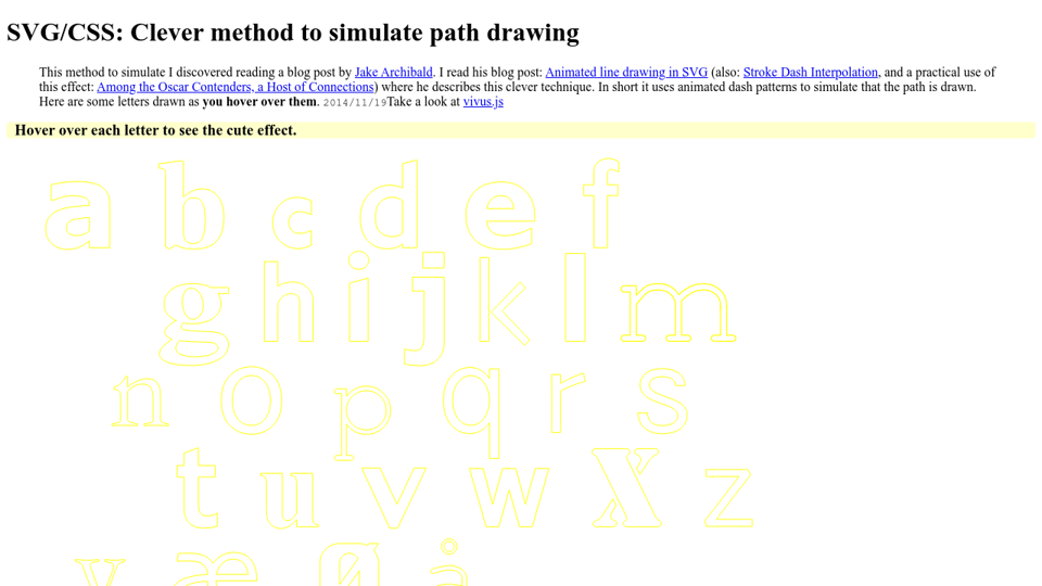Download Simulate SVG paths are drawn using CSS animation