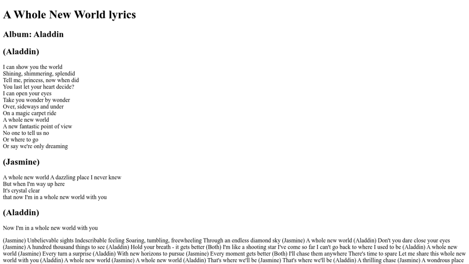 Songlyrics Assignment Songlyrics Assignment