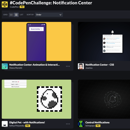 #CodePenChallenge: Notification Center