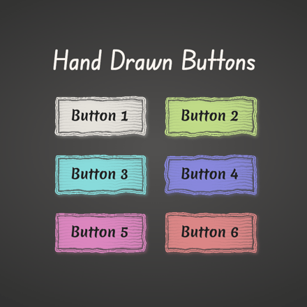 Hand Drawn Buttons