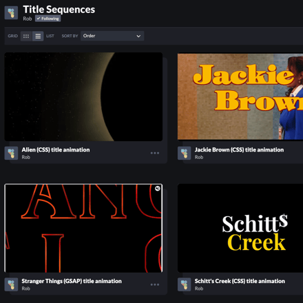 Title Sequences